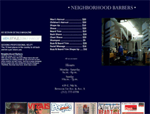 Tablet Screenshot of neighborhoodbarbers.com